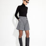 Amalia Shorts in Virgin Wool Cool Grey - ELENA NANCU