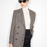 Bella Jacket in Dark Houndstooth Tweed - ELENA NANCU