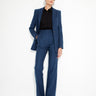 Olivia Blazer in Merino Wool Yale Blue - ELENA NANCU