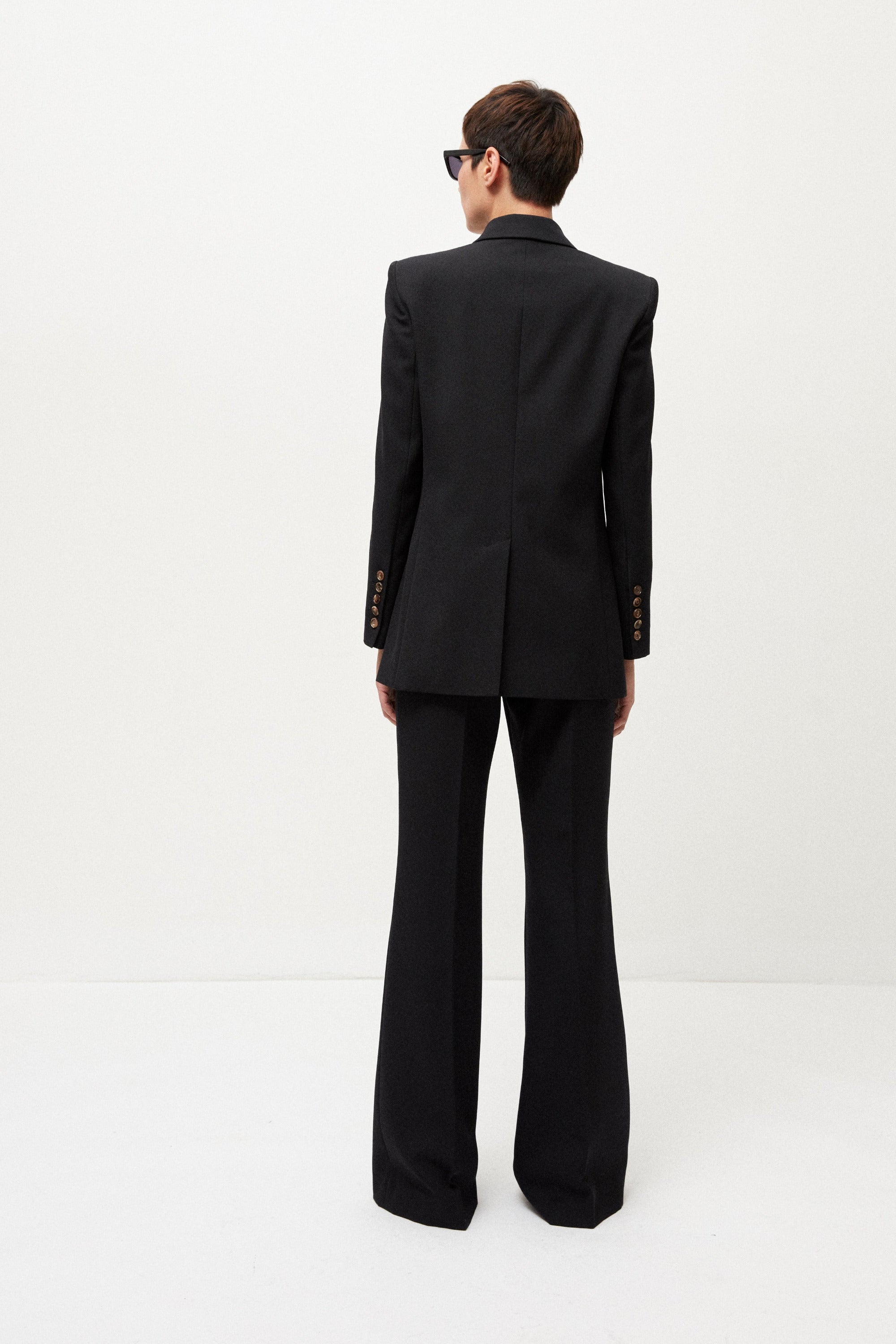 Amalia Blazer in Wool Gabardine Schwarz - ELENA NANCU
Amalia Blazer in Wollgabardine Schwarz - ELENA NANCU