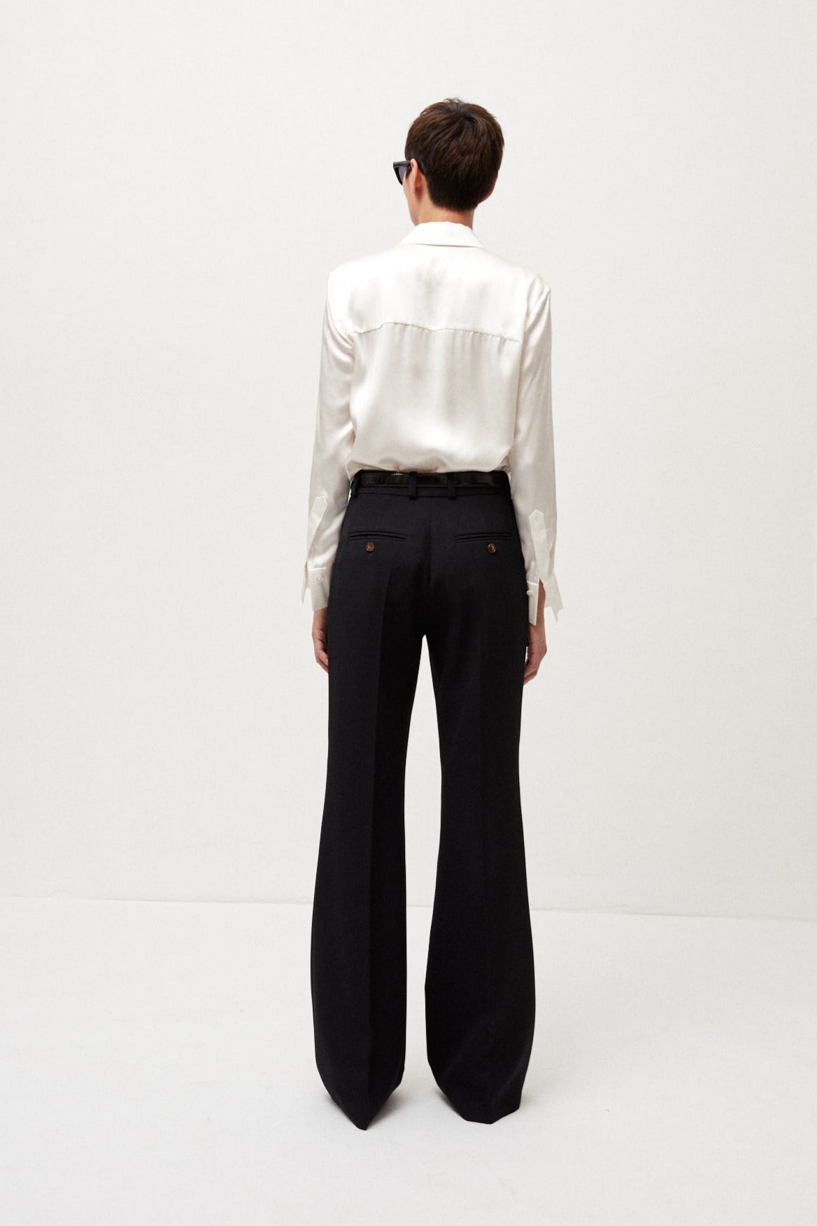 Amalia Trousers in Wool Gabardine Black - ELENA NANCU
Amalia Hose in Wollgabardine Schwarz - ELENA NANCU