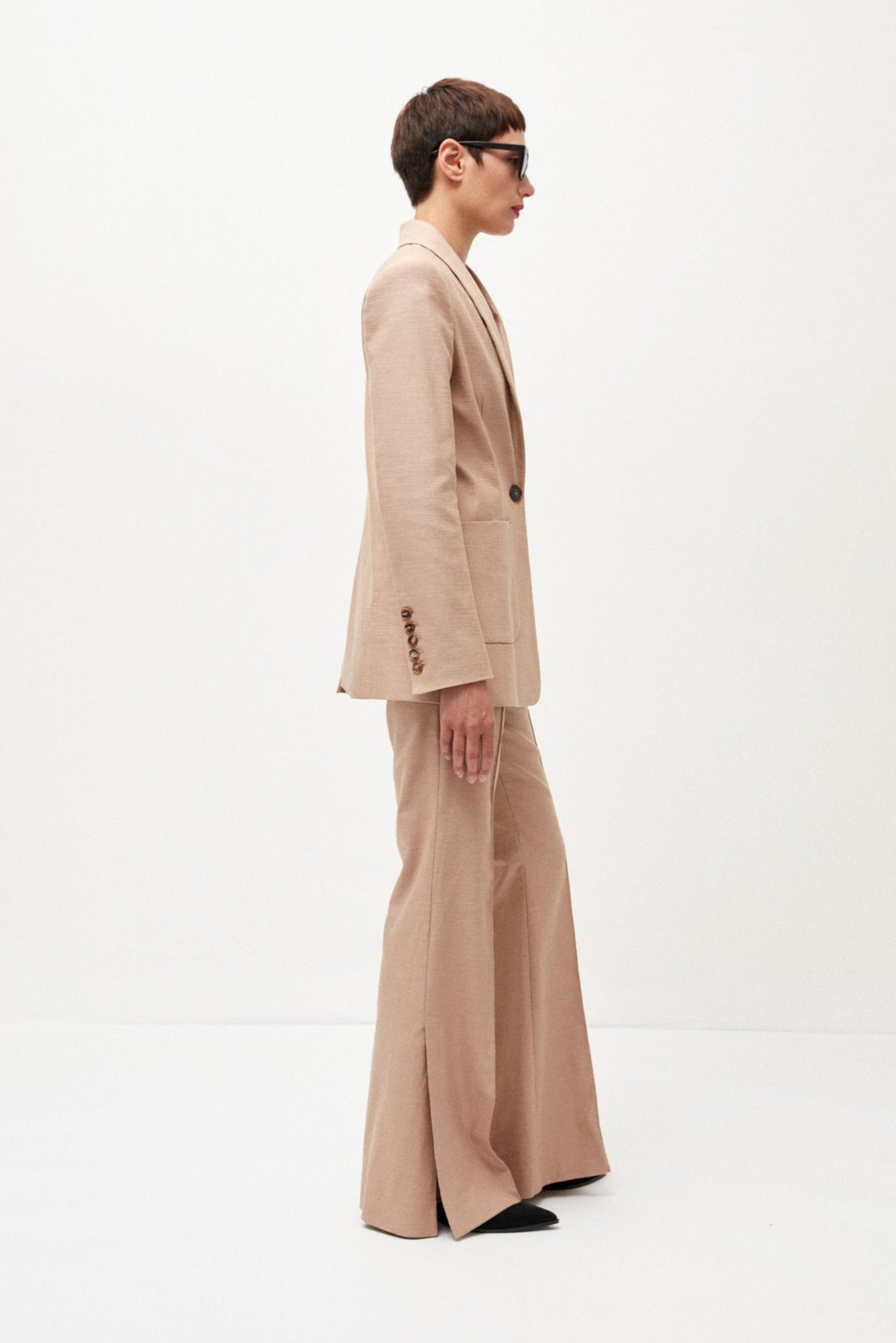 Mila Trousers in Linen Stretch Beige - ELENA NANCU
Mila Hose in Leinen Stretch Beige - ELENA NANCU